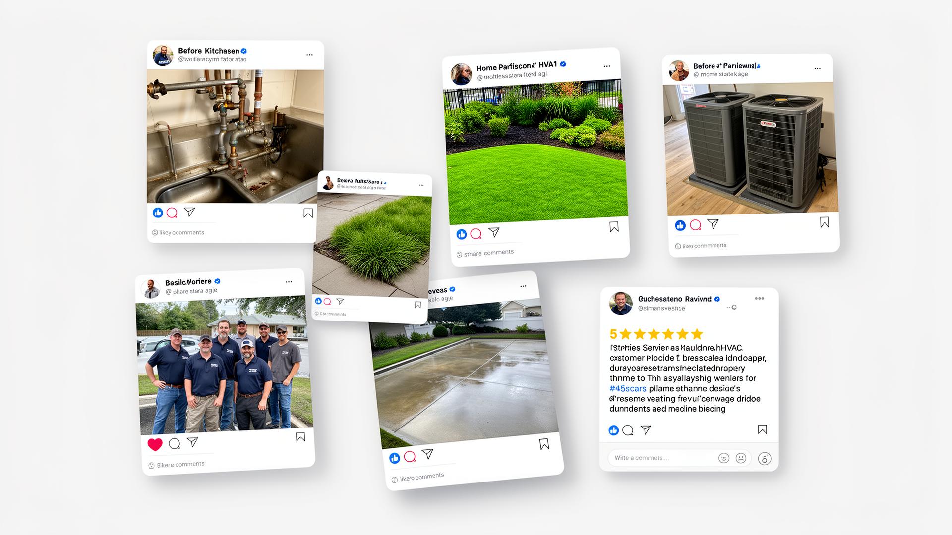 Social Media Studio dashboard showing AI image generator and connected accounts